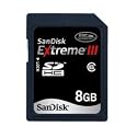 Sandisk 8GB EXTREME III SDHC SD Card Class 6 (SDSDX3-8192, Plastic Case)